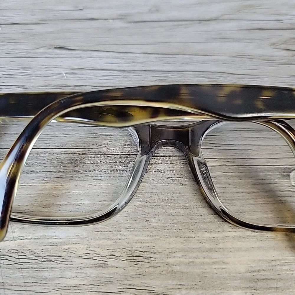 Ray-Ban Eyeglasses RB 5286 5082 Polished Havana on Clear Square Frames 51-18 135